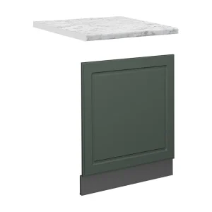 Frontpaneel groen-goud landhuis 60×1.6×67.4 fame-line