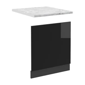 Frontpaneel zwart hoogglans 60×1.6×57.2 r-line Frontpaneel zwart hoogglans 60×1.6×57.2 r-line