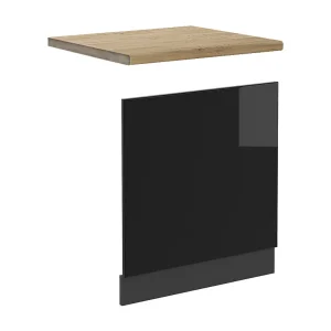 Frontpaneel zwart hoogglans 60×1.6×57.2 r-line Frontpaneel zwart hoogglans 60×1.6×57.2 r-line