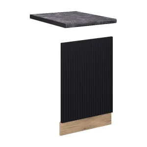 Frontpaneel zwart gestreept 45×1.6×67.4 fame-line Frontpaneel zwart gestreept 45×1.6×67.4 fame-line