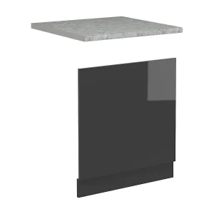 Frontpaneel antraciet hoogglans 60×1.6×57.2 r-line