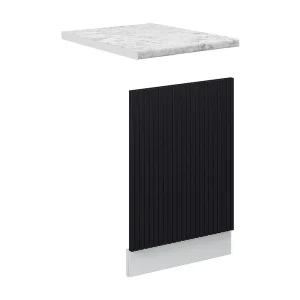 Frontpaneel zwart gestreept 45×1.6×67.4 fame-line Frontpaneel zwart gestreept 45×1.6×67.4 fame-line