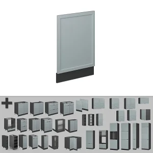 Frontpaneel licht blauw-grijs 45×1.6×67.4 fame-line Frontpaneel licht blauw-grijs 45×1.6×67.4 fame-line