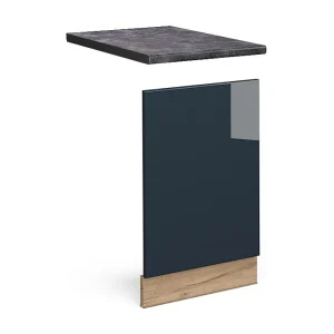 Frontpaneel donkerblauw hoogglans 45×1.6×67.4 fame-line Frontpaneel donkerblauw hoogglans 45×1.6×67.4 fame-line