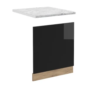 Frontpaneel zwart hoogglans 60×1.6×57.2 r-line Frontpaneel zwart hoogglans 60×1.6×57.2 r-line
