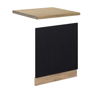 Frontpaneel zwart gestreept 60×1.6×67.4 fame-line Frontpaneel zwart gestreept 60×1.6×67.4 fame-line