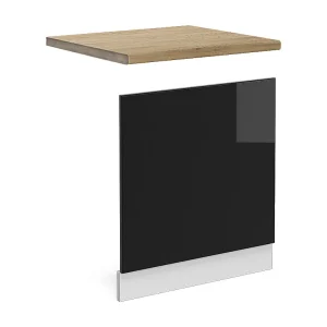 Frontpaneel zwart hoogglans 60×1.6×57.2 r-line Frontpaneel zwart hoogglans 60×1.6×57.2 r-line