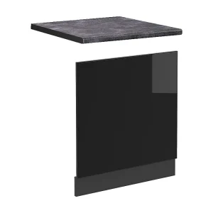 Frontpaneel zwart hoogglans 60×1.6×57.2 r-line Frontpaneel zwart hoogglans 60×1.6×57.2 r-line