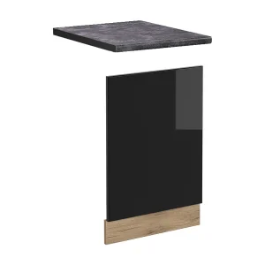 Frontpaneel zwart hoogglans 45×1.6×57.2 r-line Frontpaneel zwart hoogglans 45×1.6×57.2 r-line