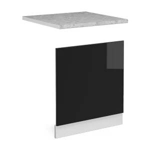 Frontpaneel zwart hoogglans 60×1.6×57.2 r-line Frontpaneel zwart hoogglans 60×1.6×57.2 r-line