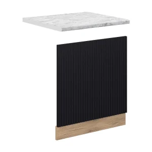 Frontpaneel zwart gestreept 60×1.6×67.4 fame-line Frontpaneel zwart gestreept 60×1.6×67.4 fame-line