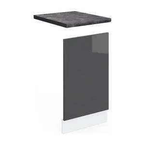 Frontpaneel antraciet hoogglans 45×1.6×57.2 r-line