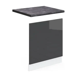 Frontpaneel antraciet hoogglans 60×1.6×57.2 r-line Frontpaneel antraciet hoogglans 60×1.6×57.2 r-line