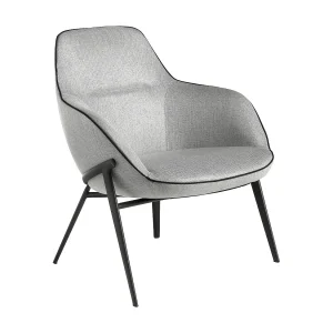 Fauteuil met grijze stoffen bekleding 5065 ANGEL CERDA Fauteuil met grijze stoffen bekleding 5065 ANGEL CERDA