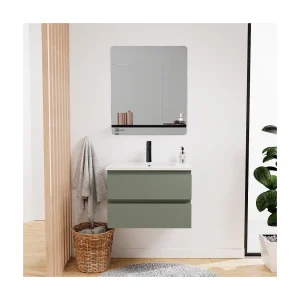 Enkele unit + wastafel + kraan + spiegel SORRENTO