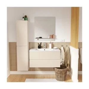 Eenvoudig meubel + kraan + spiegel + SORRENTO-kolom