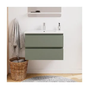 Enkele wastafelset 60cm met keramische bovenkant en chromen kraan SORRENTO Enkele wastafelset 60cm met keramische bovenkant en chromen kraan SORRENTO