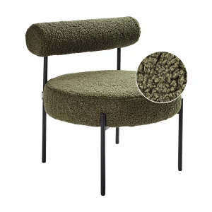 Fauteuil ALPHA Bouclé Groen