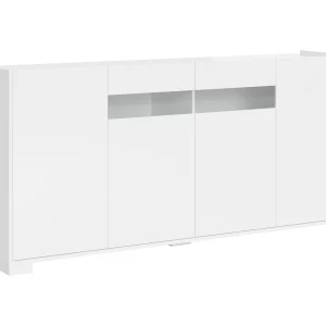 Dressoir met 4 deuren 174x40x81 glanzende wit Riflesso Dressoir met 4 deuren 174x40x81 glanzende wit Riflesso