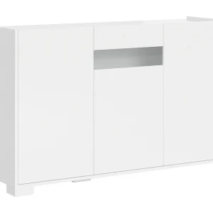 Dressoir met 3 deuren 130x40x81 glanzende wit Riflesso Dressoir met 3 deuren 130x40x81 glanzende wit Riflesso