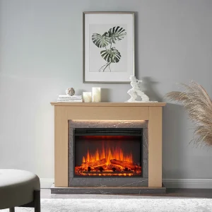 Elektrische haard BALDERIA Ajax – Staande haard – Licht eiken Elektrische haard BALDERIA Ajax – Staande haard – Licht eiken