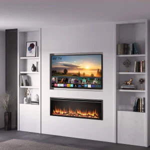 Elektrische haard BALDERIA Atalanta 60 – Inbouwhaard, 1500 W – Zwart Elektrische haard BALDERIA Atalanta 60 – Inbouwhaard, 1500 W – Zwart