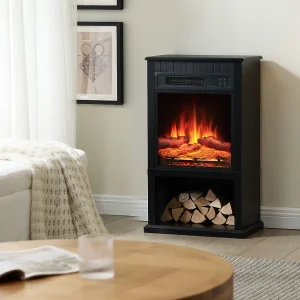 Elektrische haard BALDERIA Ember – staande haard – zwart Elektrische haard BALDERIA Ember – staande haard – zwart