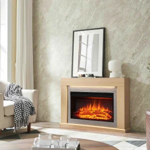 Elektrische haard BALDERIA Xerxes – staande haard, verwarming 2000 W – licht eiken Elektrische haard BALDERIA Xerxes – staande haard, verwarming 2000 W – licht eiken