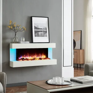 Elektrische haard BALDERIA Helia – Wandhaard, 2000 W – Wit Elektrische haard BALDERIA Helia – Wandhaard, 2000 W – Wit