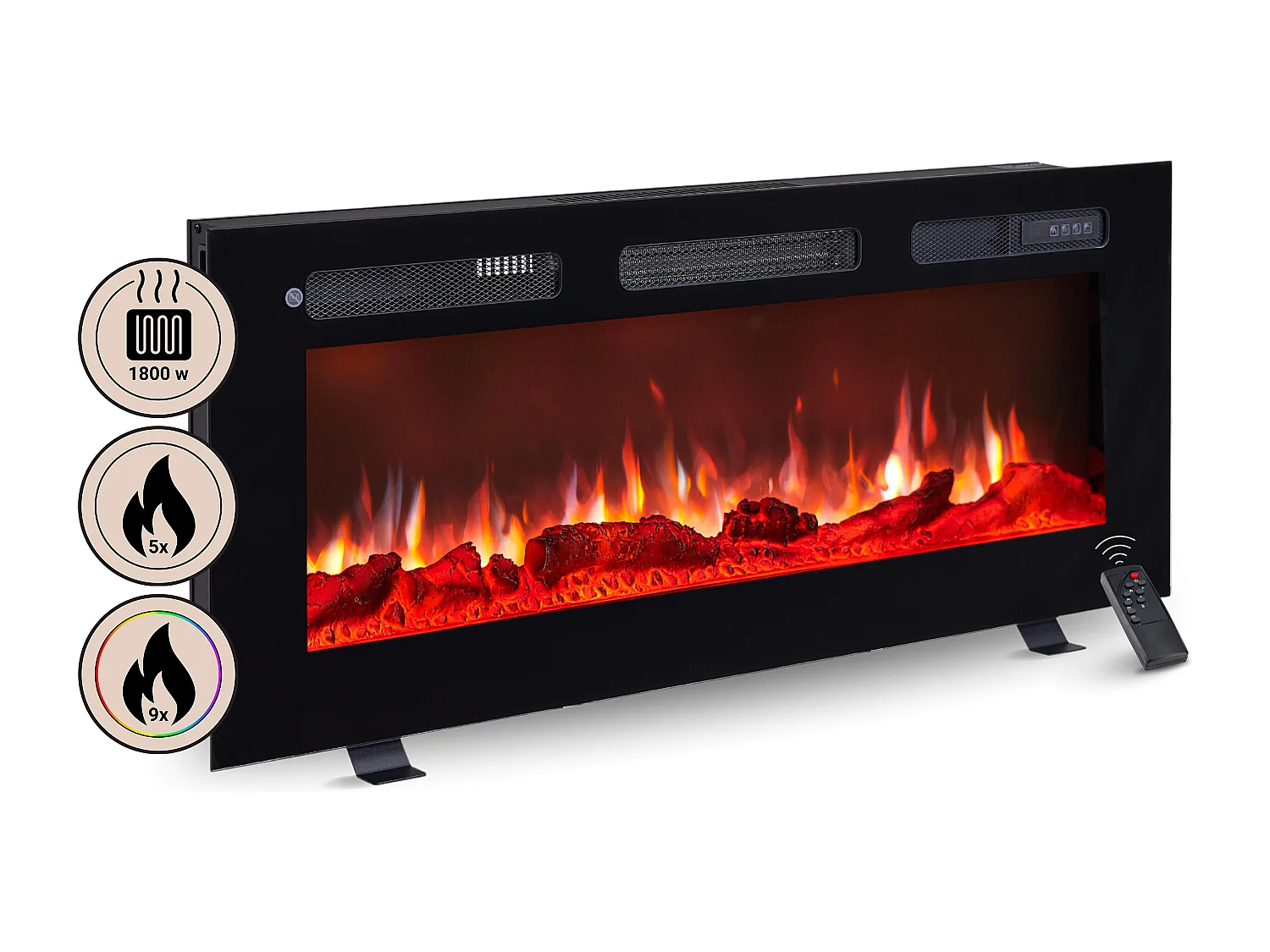Elektrische haard BALDERIA Leif 40 - 3-in-1 - zwart