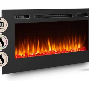 Elektrische haard BALDERIA Fiamma 40 – Inbouwhaard – zwart Elektrische haard BALDERIA Fiamma 40 – Inbouwhaard – zwart