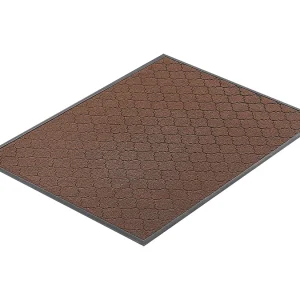 Entree Mat SucceBuy, 119,4 x 89 cm, Deurmat Buiten Binnen Modern Elegant, Antislip Onderzijde TPE, Duurzaam Wasbaar, Stofvanger, Bruin