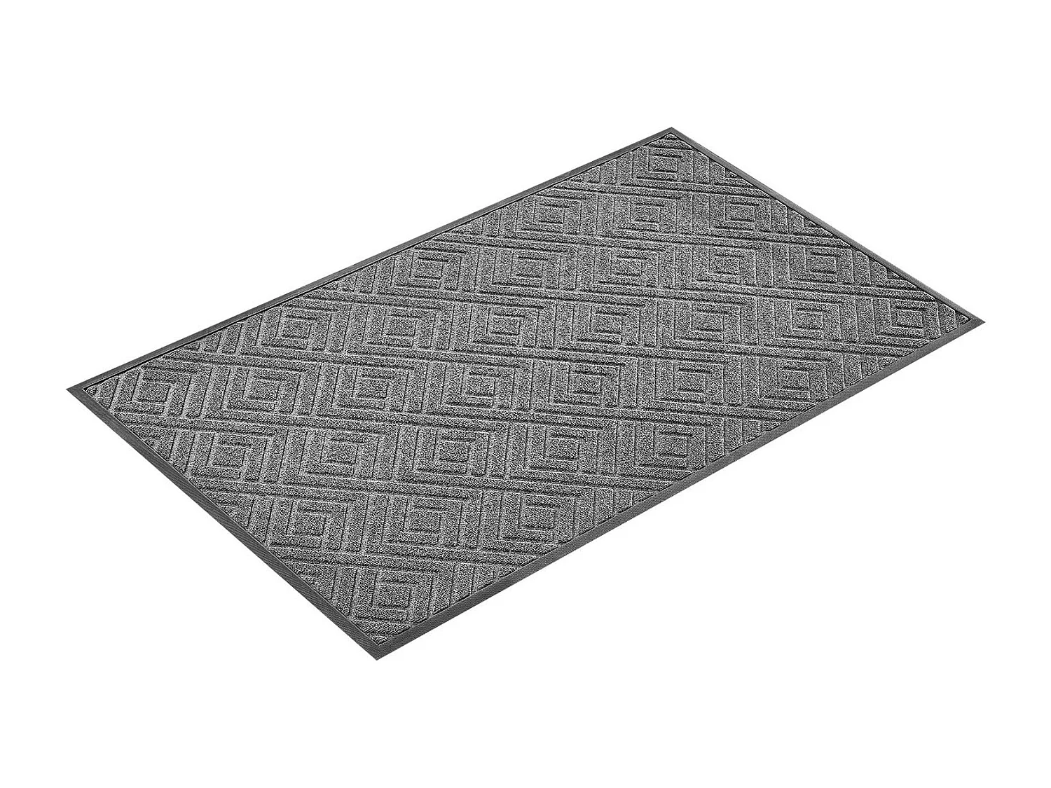 Entree Mat SucceBuy, 156x91,4 cm, Deurmat Buiten Binnen Modern Elegant, met Antislip Onderzijde TPE, Duurzaam Wasbaar, Stofvanger, Grijs