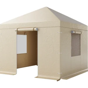 Gazebo Winterhoes SucceBuy, 3,05×3,05 m, Afdekking voor Gazebo met Stijf Dak Alle Seizoenen, met Zijwanden, Gaasramen, Materiaal PE Hoge Dichtheid Gazebo Winterhoes SucceBuy, 3,05×3,05 m, Afdekking voor Gazebo met Stijf Dak Alle Seizoenen, met Zijwanden, Gaasramen, Materiaal PE Hoge Dichtheid