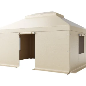 Gazebo Winterhoes SucceBuy, 3,66 x 4,9 m, Afdekking voor Gazebo met Dubbele Stijve Dak, met Zijwanden, Gaasramen, Materiaal PE Hoge Dichtheid Gazebo Winterhoes SucceBuy, 3,66 x 4,9 m, Afdekking voor Gazebo met Dubbele Stijve Dak, met Zijwanden, Gaasramen, Materiaal PE Hoge Dichtheid
