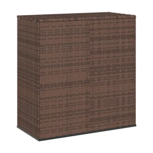 Evans Tuinbox 100x49x103,5 cm polyetheen rattan bruin Evans Tuinbox 100x49x103,5 cm polyetheen rattan bruin