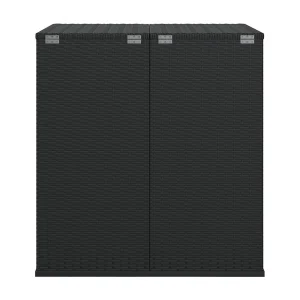 Evans Tuinbox 100×97,5×104 cm polyetheen rattan zwart Evans Tuinbox 100×97,5×104 cm polyetheen rattan zwart