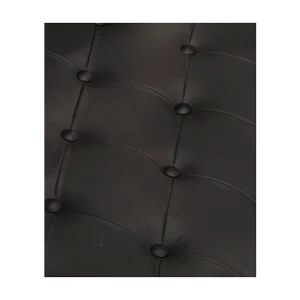 Fauteuil luchtvaartstijl echt leer zwart