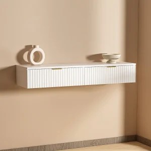 Hangend console met 2 lades – Wit – FRALYN van Pascal Morabito Hangend console met 2 lades – Wit – FRALYN van Pascal Morabito