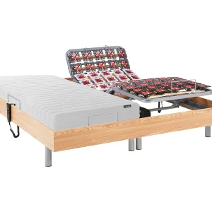Elektrisch relaxbed met latex matras – 2 x 70 x 190 cm – Licht naturel – DREAMEA – Koop nu Elektrisch relaxbed met latex matras – 2 x 70 x 190 cm – Licht naturel – DREAMEA – Koop nu