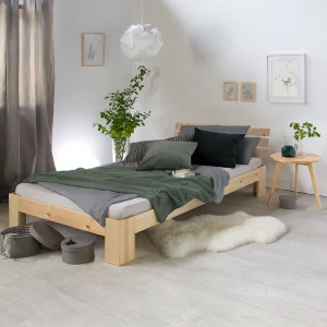 Eenpersoonsbed 90×200 cm Natuurlijk Grenen Eenpersoonsbed 90×200 cm Natuurlijk Grenen