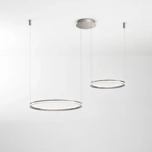 Lustre suspendu double LED EDGE 99W Gris Titane Perenz Lustre suspendu double LED EDGE 99W Gris Titane Perenz