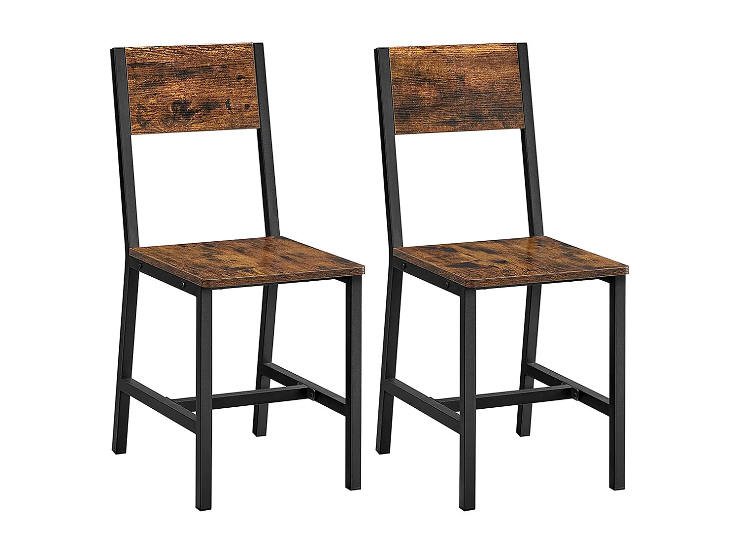 Eetkamerstoel 87,6x50x36 cm zwart vintage bruin