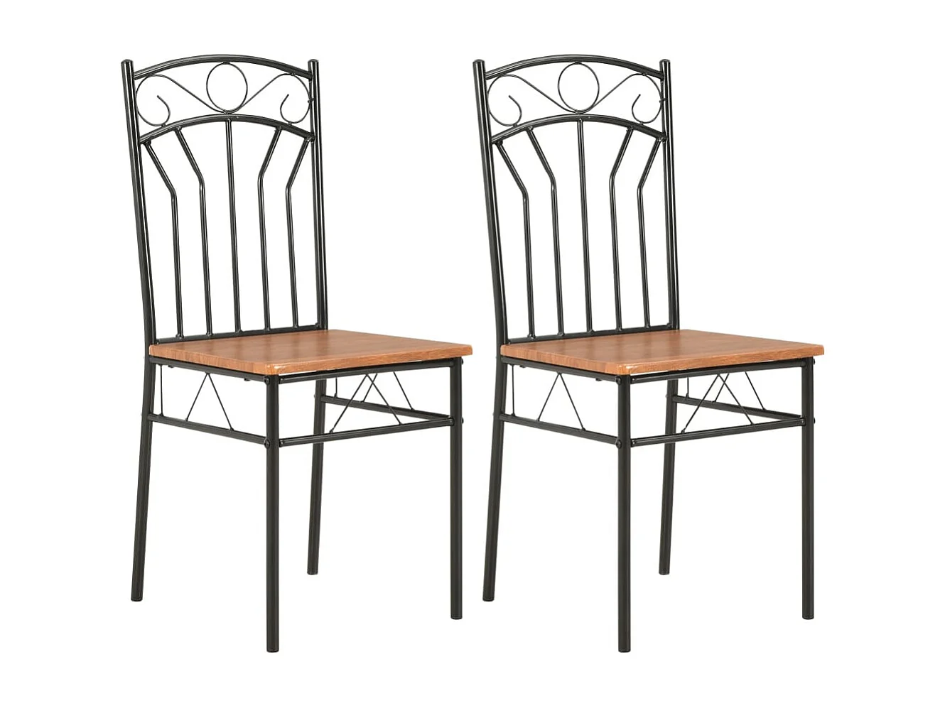 Eetkamerstoelen 2 st MDF bruin