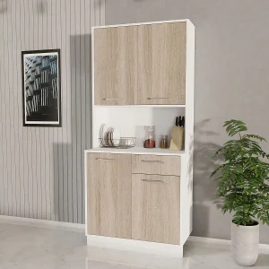 Dressoir Oma, Sonoma eiken/Wit, L 84 cm Dressoir Oma, Sonoma eiken/Wit, L 84 cm