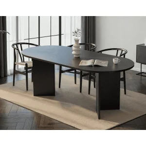 Eettafel met ovale blad L200 cm – CHARLIE Eettafel met ovale blad L200 cm – CHARLIE