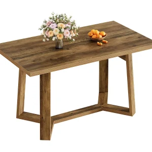 Eettafel voor 4 personen, bruine keukentafel met stevige poten 120x80x75cm Eettafel voor 4 personen, bruine keukentafel met stevige poten 120x80x75cm