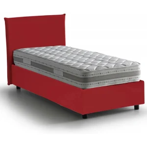 Talamo Italia Eenpersoonsbed Chiaraluna Rood Inclusief Matras (Afneembaar), Opbergbox Made in Italy Talamo Italia Eenpersoonsbed Chiaraluna Rood Inclusief Matras (Afneembaar), Opbergbox Made in Italy