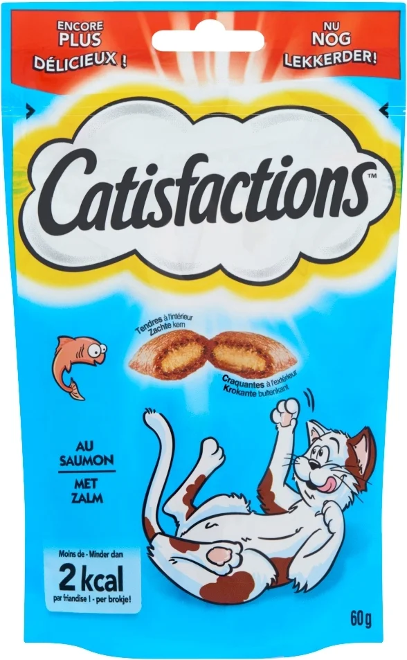 Catisfactions kattensnack zalm 60 g
