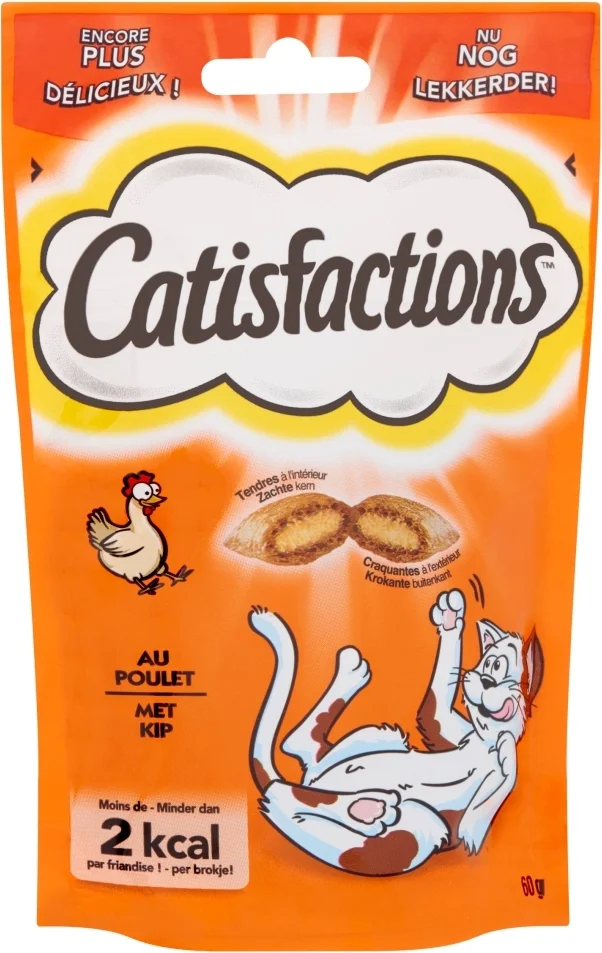Catisfactions kattensnack kip 60 g